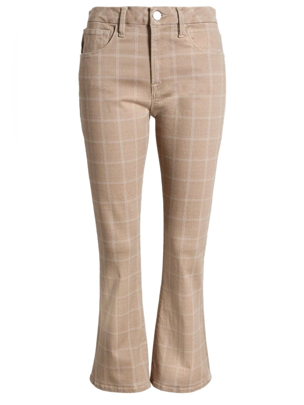 Frame Le Crop Mini Boot Check Cropped Bootcut Jeans